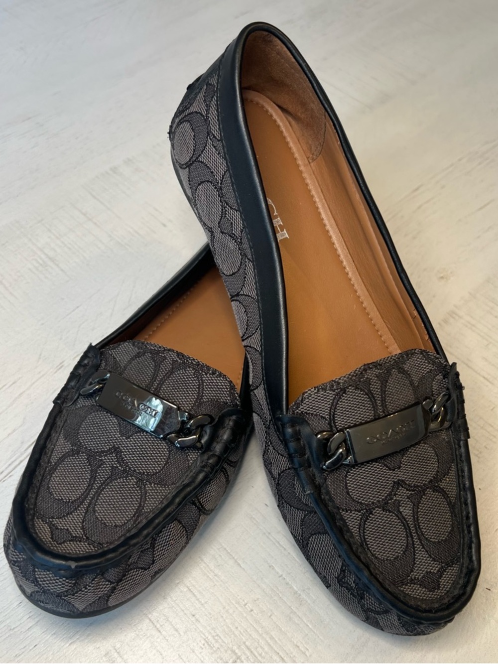 Coach Olive Black Loafers